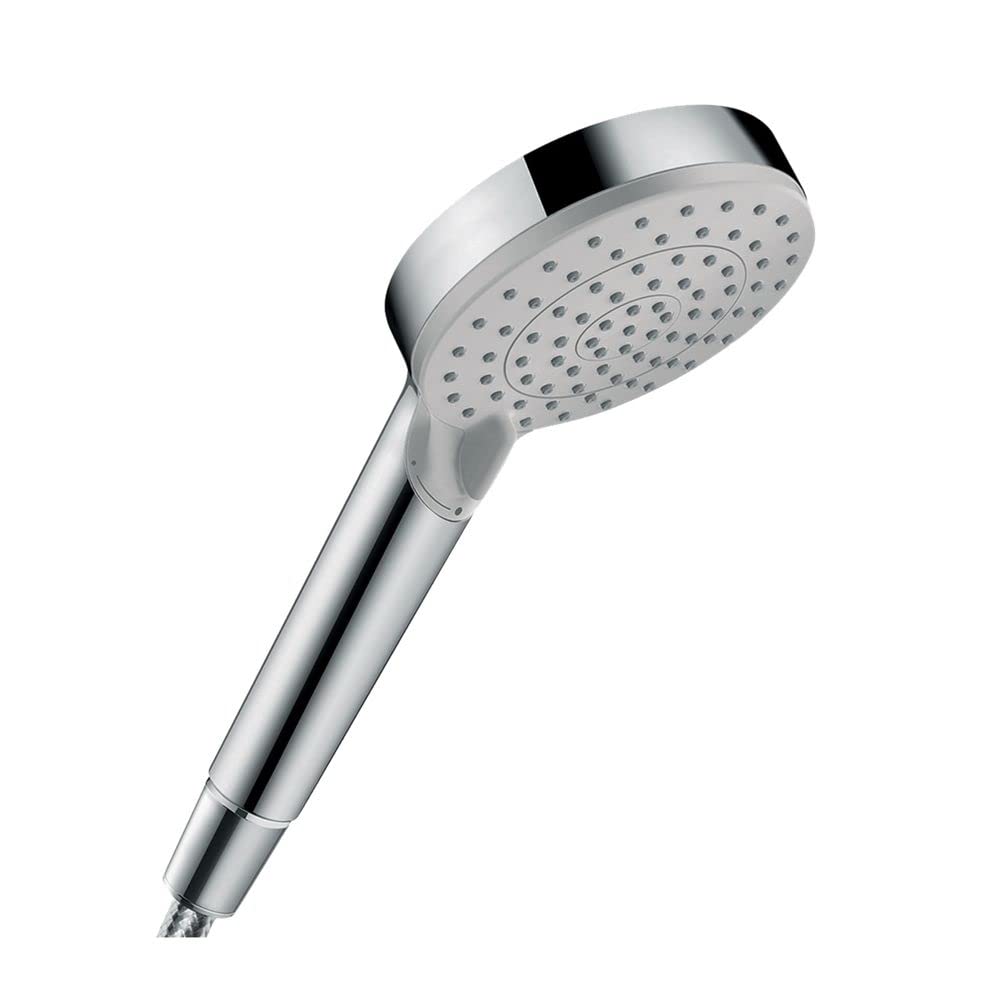 hansgrohe Vernis Blend - ducha de mano, alcachofa de ducha con 2 tipos de chorro, cabezal de ducha redondo (⌀ 100 mm), con sistema antical, cromo, 26270000