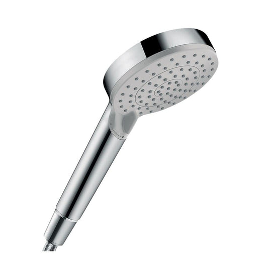 hansgrohe Vernis Blend - ducha de mano, alcachofa de ducha con 2 tipos de chorro, cabezal de ducha redondo (⌀ 100 mm), con sistema antical, cromo, 26270000