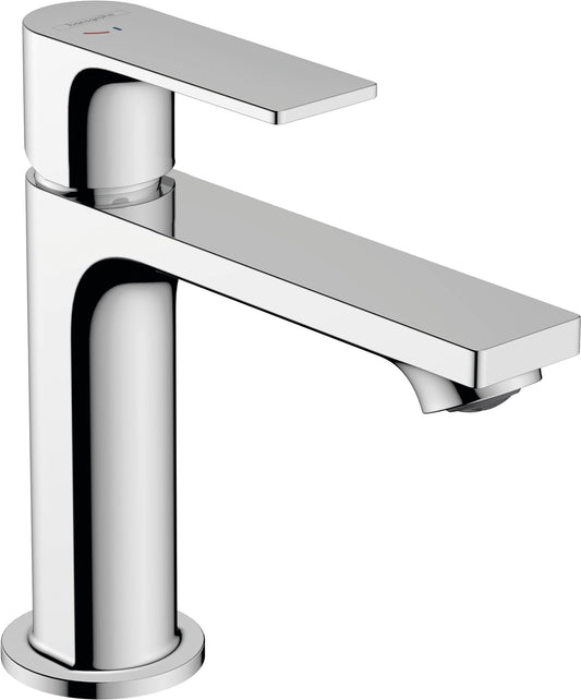 Hansgrohe Rebris E - 72560000 - Grifo para lavabo con cuerpo liso 110 CoolStart, sin desagüe, Cromado