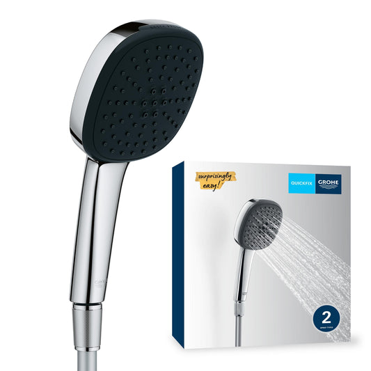 GROHE Vitalio Comfort 110 II Set de teleducha 2 tipos de chorro (lluvia, chorro), Cromo 26973001